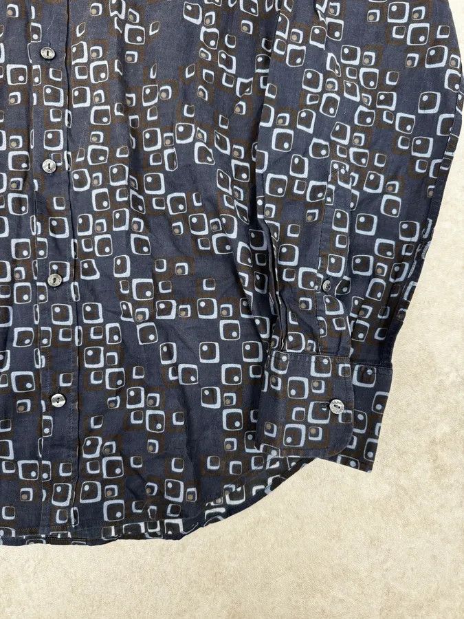 Dolce & Gabbana 2000s Dolce & Gabbana Blue Aqua Pattern Shirt Size US M / EU 48-50 / 2 - 8 Thumbnail