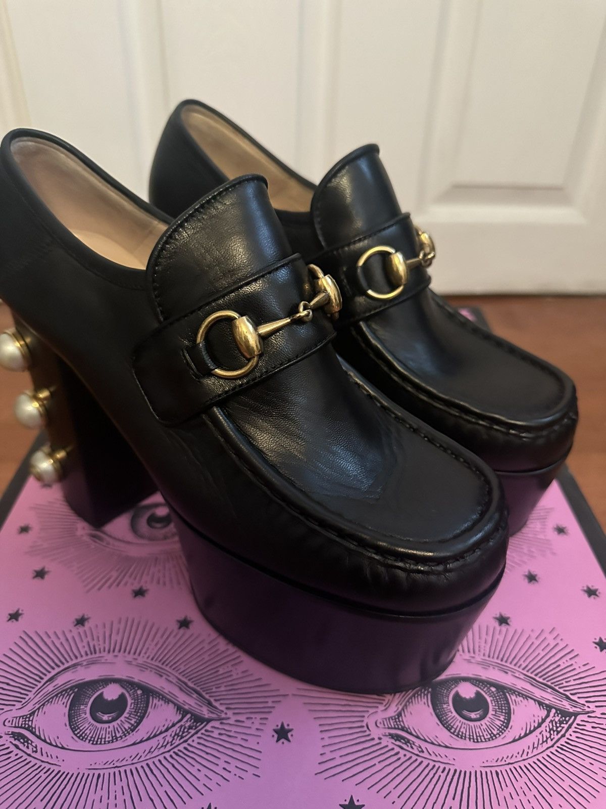 Gucci Gucci Horsebit Plaform Loafers Size US 7.5 / IT 37.5 - 4 Thumbnail