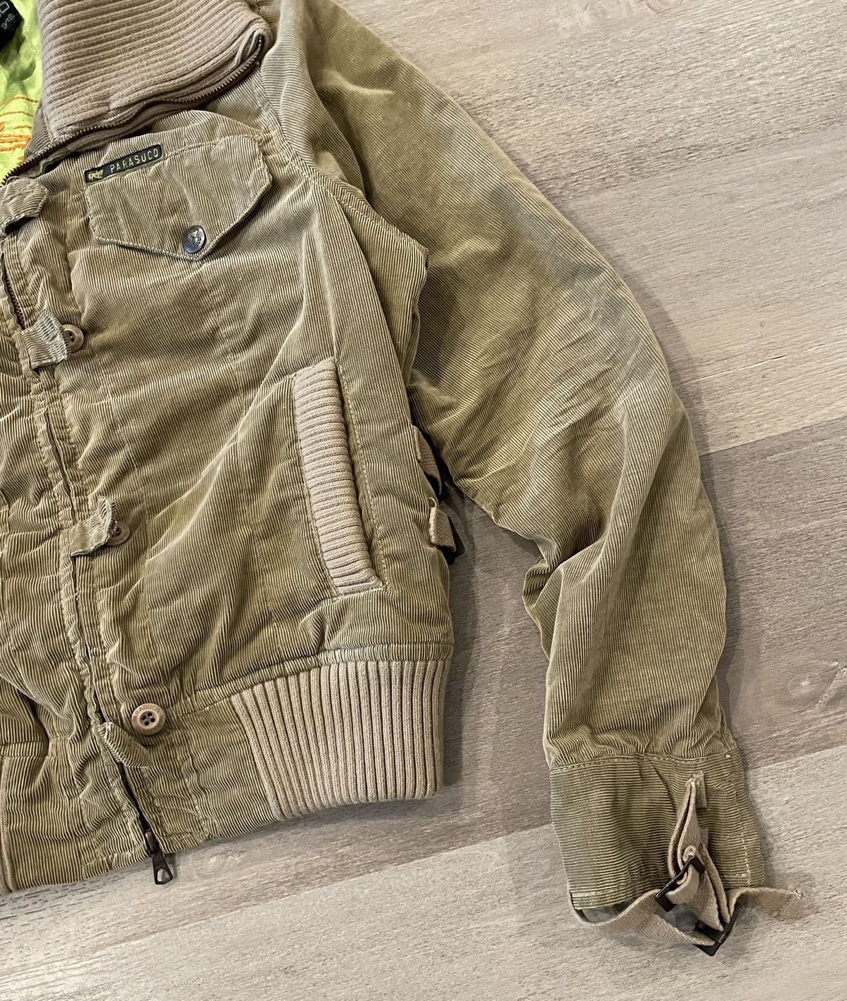 Parasuco Crazy Vintage Y2K Parasuco Heavyweight Bomber Flight Jacket Size US S / EU 44-46 / 1 - 4 Thumbnail