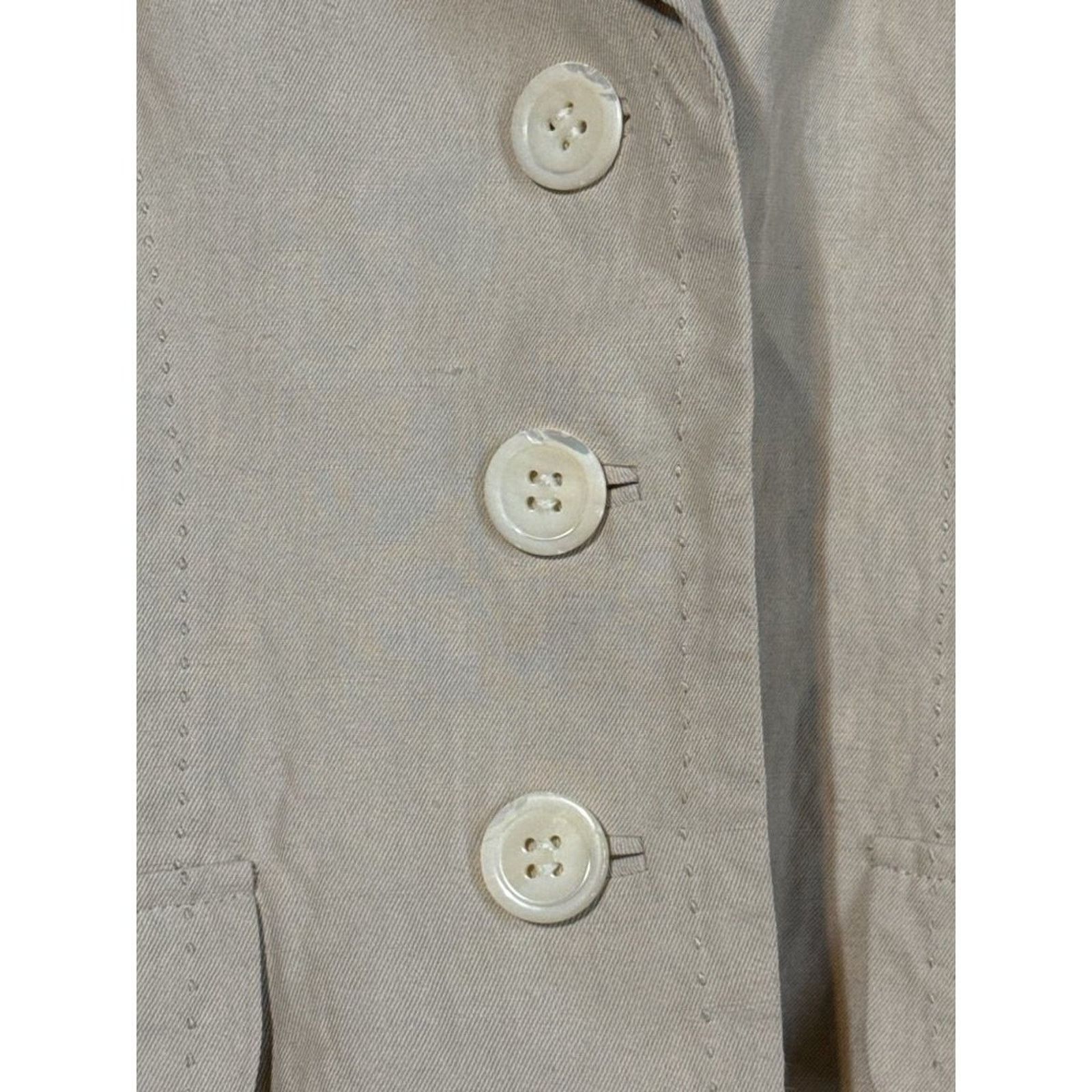 Ann Taylor Ann Taylor 3-Button Lined Blazer Petite 4 Neutral Minimalist Size S / US 4 / IT 40 - 4 Thumbnail