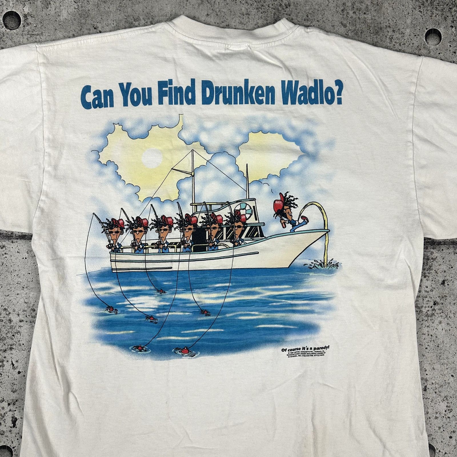 Vintage Vintage Where's Waldo Parody Shirt XL Drunken Waldo Size US XL / EU 56 / 4 - 6 Thumbnail