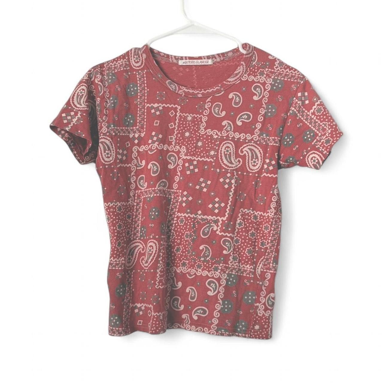 Hysteric Glamour Hysteric Glamour Paisley red/pink Baby Tee Size M / US 6-8 / IT 42-44 - 1 Thumbnail