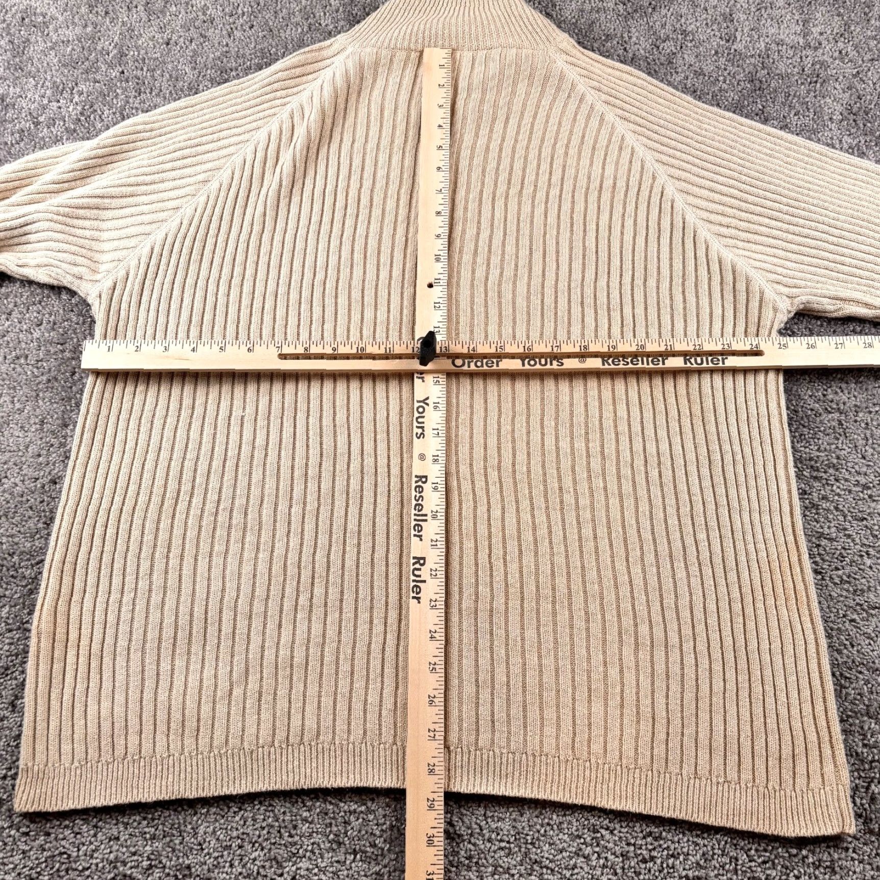 Nautica VINTAGE Nautica Sweater Mens 2XL Beige Full Zip Rib Knit Preppy Casual Pullover Long Sleeve Regular Knit Men MPN 6068 Size US XXL / EU 58 / 5 - 4 Thumbnail