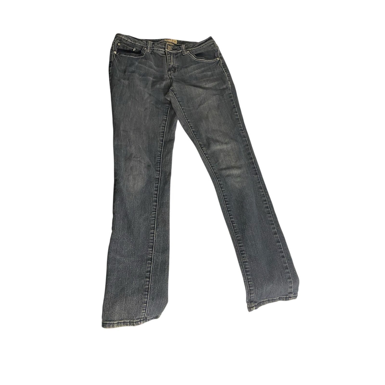 Earl Jeans Vintage Y2K Distressed Bootcut Jeans Dark Wash Earl Jean 6 Size 28" / US 6 / IT 42 - 2 Thumbnail