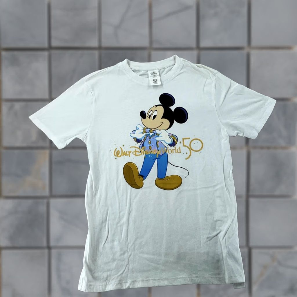 Disney Disney Walt Disney World Mickey Mouse Gold Tuxedo T-Shirt 50th Anniversary Cartoon XS Men Size US XS / EU 42 / 0 - 1 Thumbnail