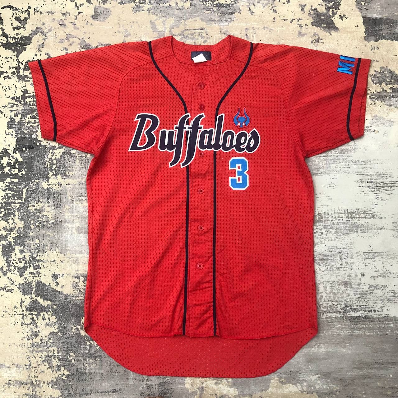 Japanese Brand T62 VTG MIE BUFFALOES 3 REWARD BASEBALL JERSEY Size US L / EU 52-54 / 3 - 1 Thumbnail