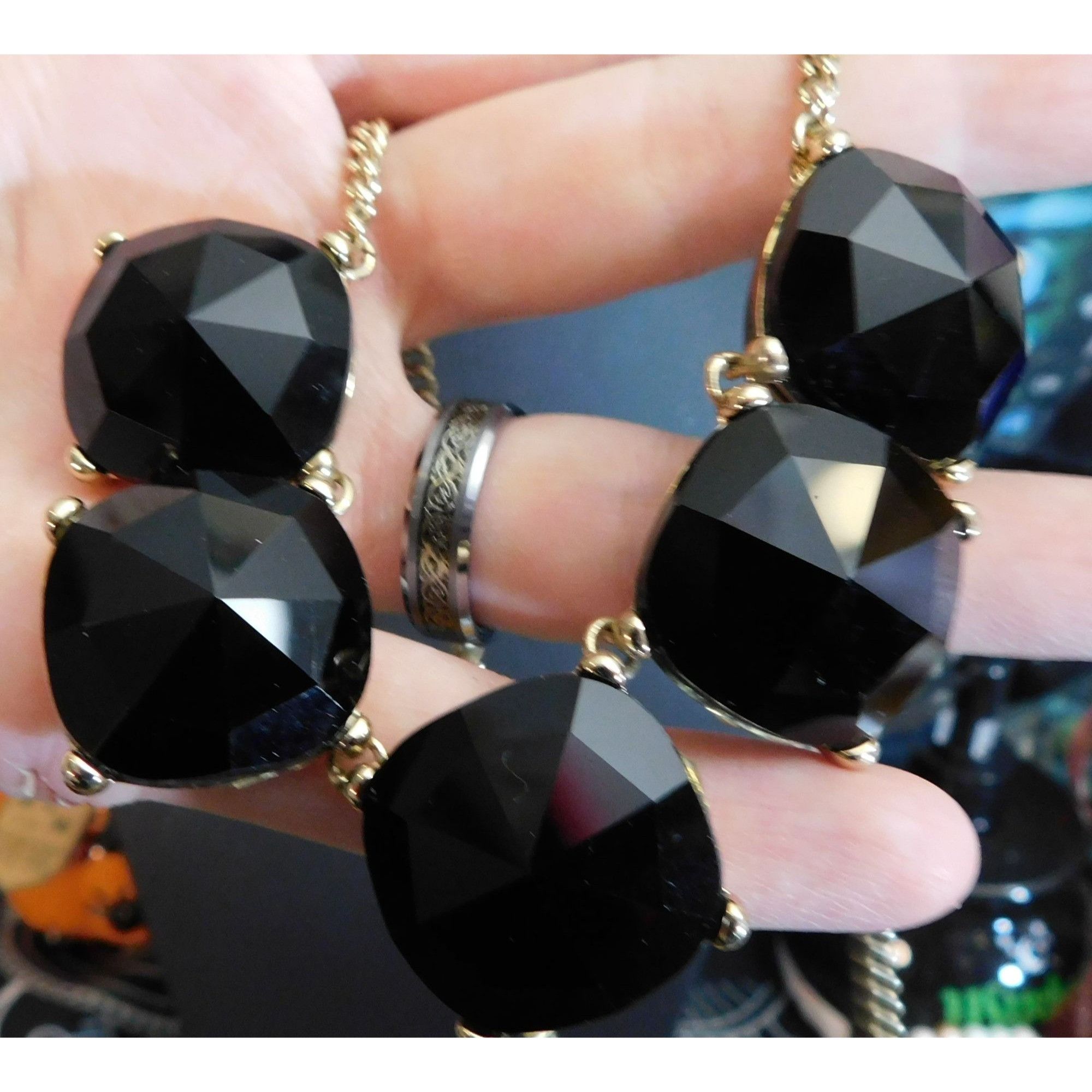 Other The Limited Corporate Goth Black And Gold Tone Statement Nec Size ONE SIZE - 3 Thumbnail