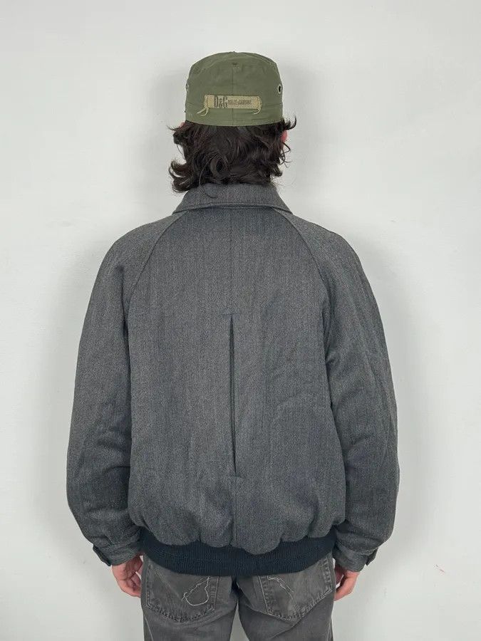 Yves Saint Laurent 1990s Yves Saint Laurent Grey Wool Bomber Jacket Size US L / EU 52-54 / 3 - 3 Thumbnail
