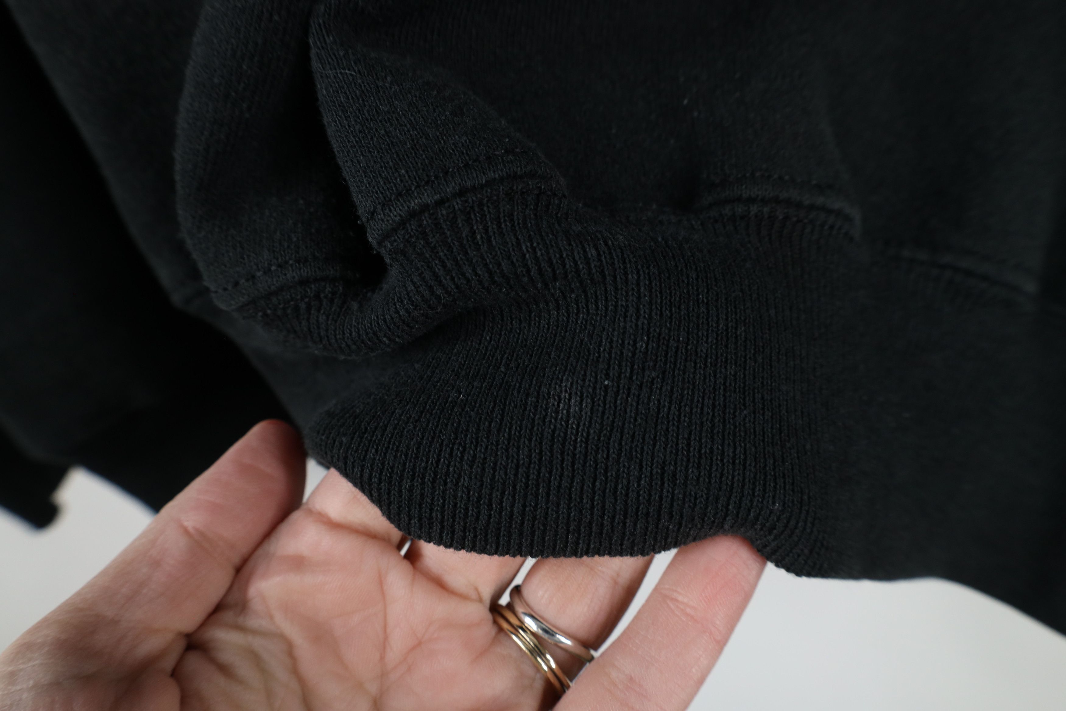 Vintage Vintage 90s Streetwear Raglan Crewneck Sweatshirt Black USA Size XXL / US 16-18 / IT 52-54 - 8 Thumbnail