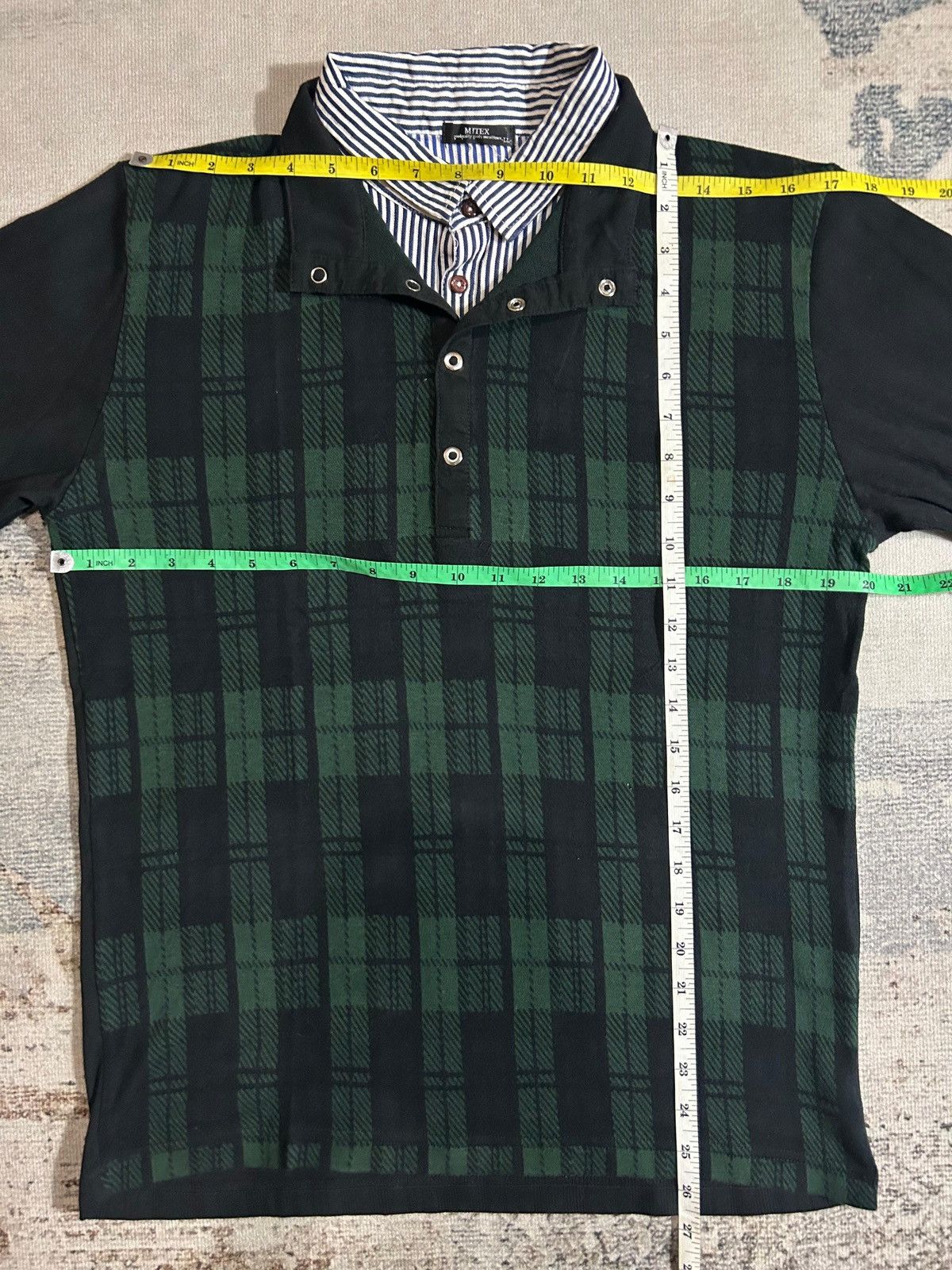 Beauty Beast × Hysteric Glamour × Japanese Brand Japan Double Layer LongSleeve Button Shirt Punk Style Size US L / EU 52-54 / 3 - 5 Thumbnail