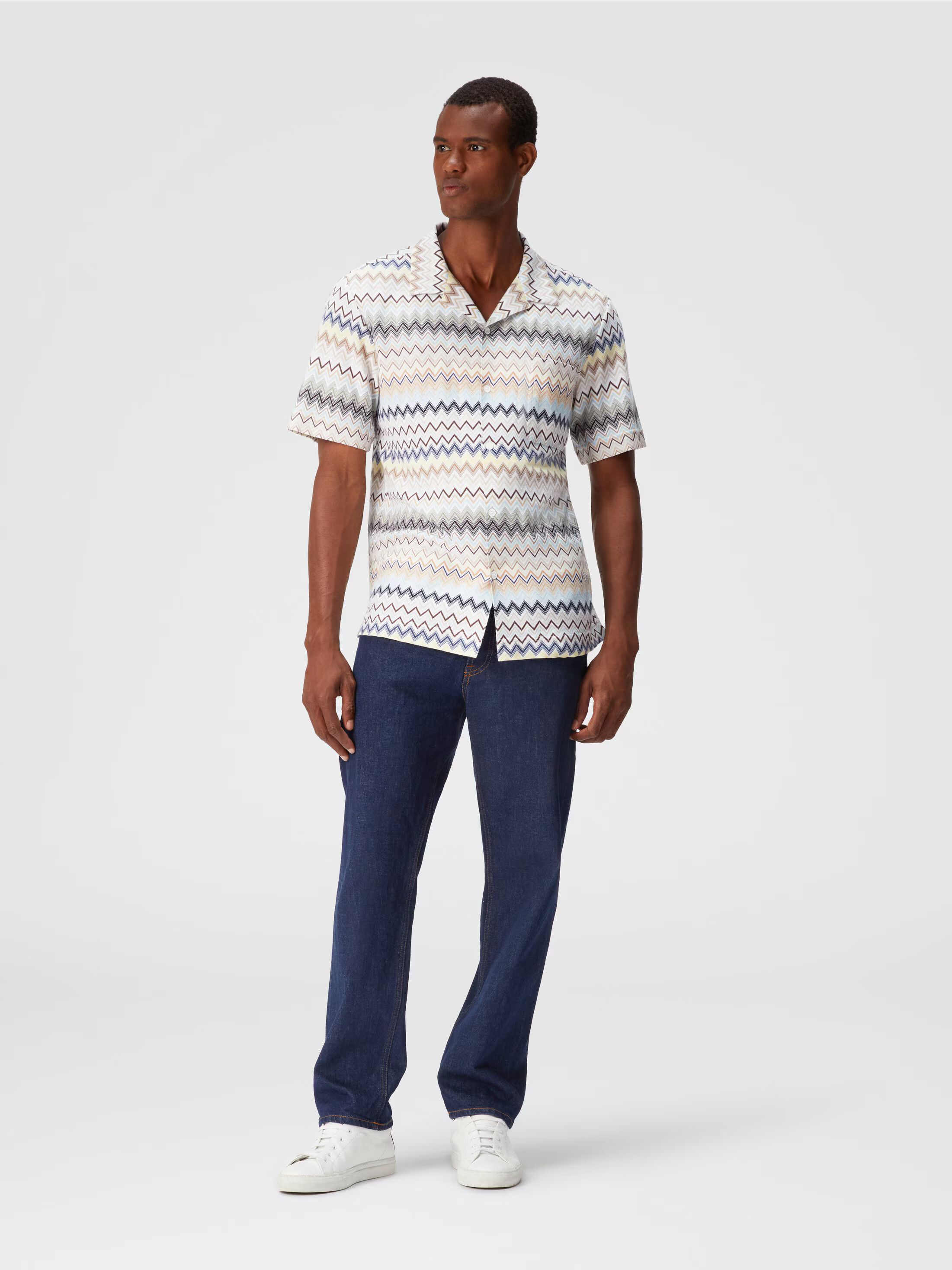 Missoni o1mle0925 Short Sleeve Shirt in Multicolor Size US M / EU 48-50 / 2 - 3 Thumbnail
