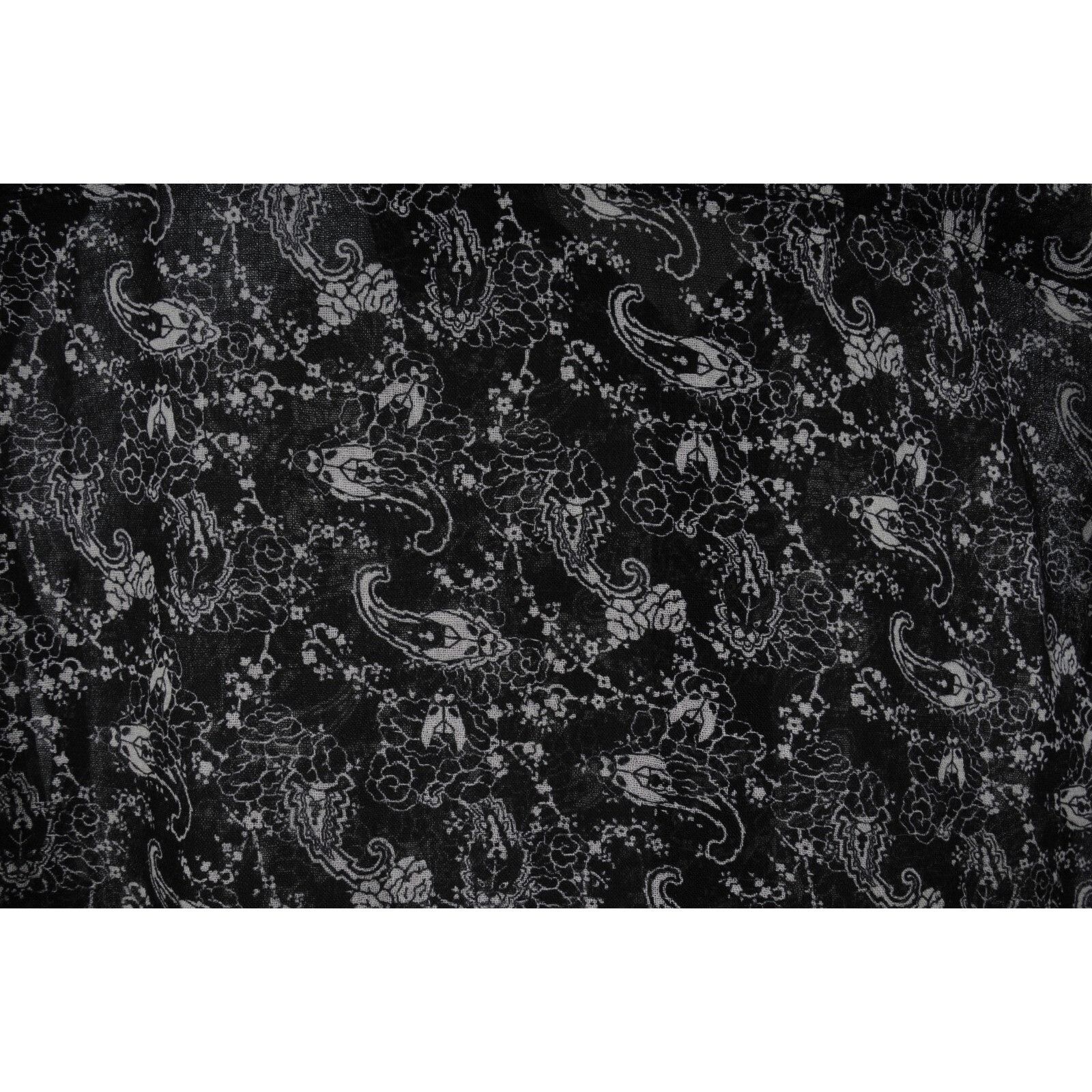 Saint Laurent Paris Paisley Button Down Shirt Size 41 / 16 Black Wool Size US M / EU 48-50 / 2 - 6 Thumbnail