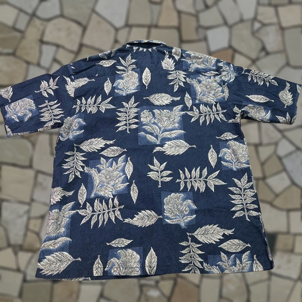 Tori Richard Tori Richard Shirt Mens Large Blue White Floral Hawaiian Cotton Button Up USA Size US L / EU 52-54 / 3 - 1 Thumbnail