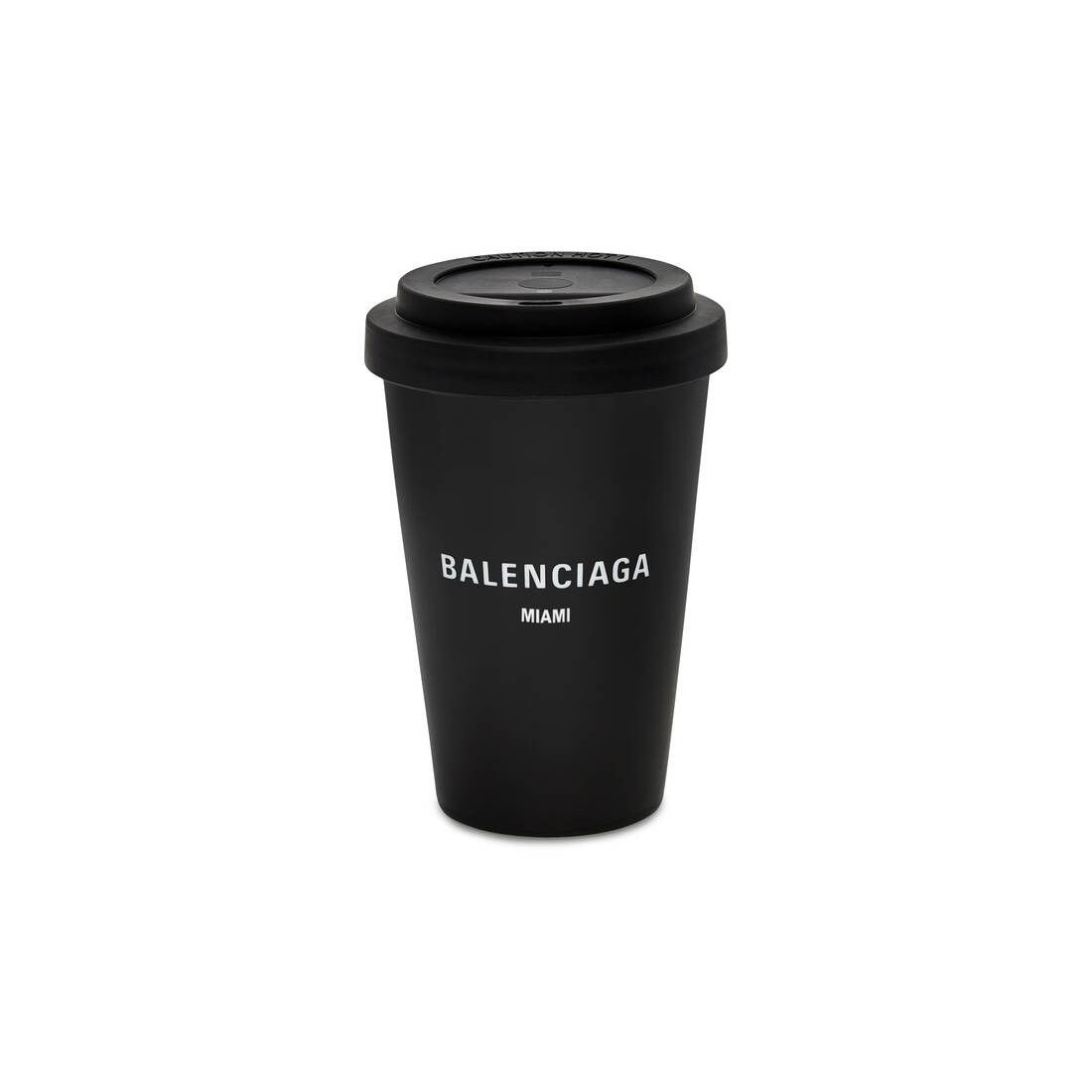 Balenciaga o1bcso1str0825 Size: OS / Miami Coffee Cup in Black Size ONE SIZE - 1 Thumbnail