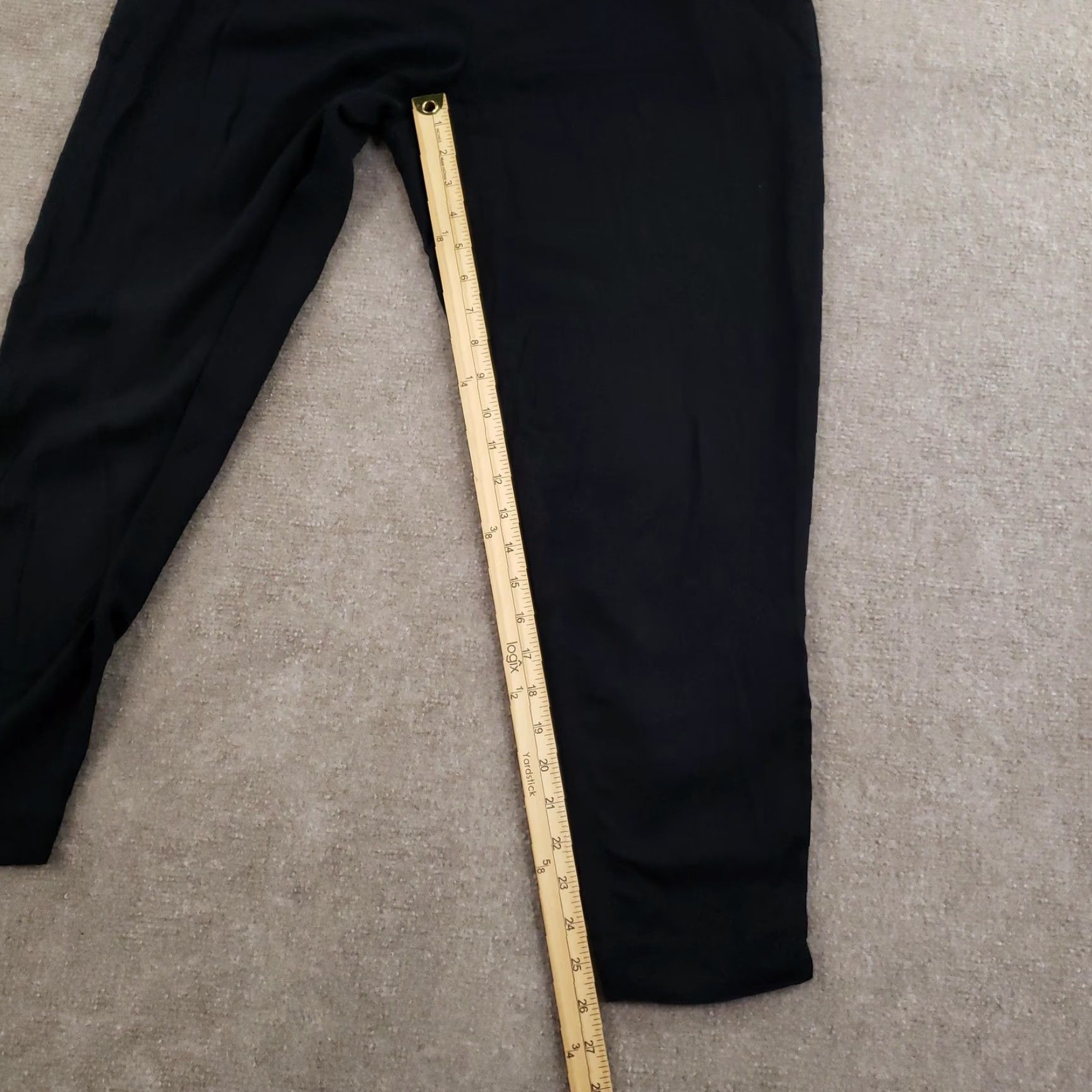 Helmut Lang VINTAGE HELMUT LANG Pants Womens 8 Black Jogger Silk Lined Ankle Zip Tapered Made USA Size 30" / US 8 / IT 44 - 2 Thumbnail