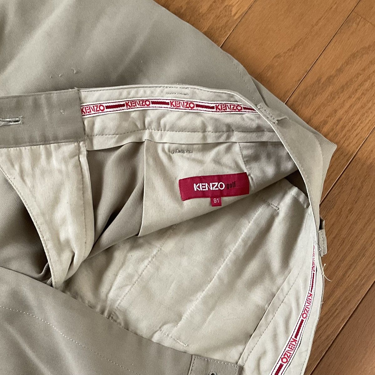 Comme des Garcons KENZO 90s Archive light green slacks Size US 36 / EU 52 - 5 Thumbnail