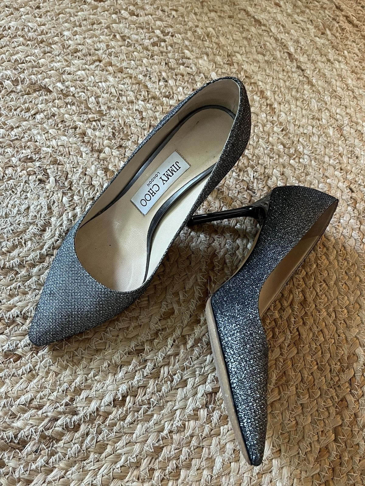 Jimmy Choo Jimmy Choo Glitter Pointed Toe Heels – EU 35 / US 5 Size US 5 / IT 35 - 3 Thumbnail