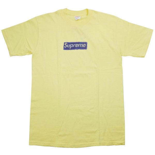 Supreme Supreme 2004 Molodkin Pen Box Logo Tee Yellow Size US M / EU 48-50 / 2 - 6 Thumbnail