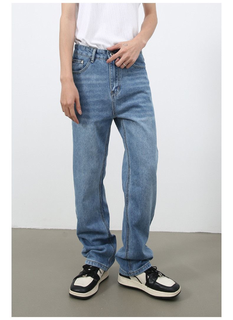 Japanese Brand × Jean Japanese retro straight washed jeans loose straight Size US 32 / EU 48 - 5 Thumbnail