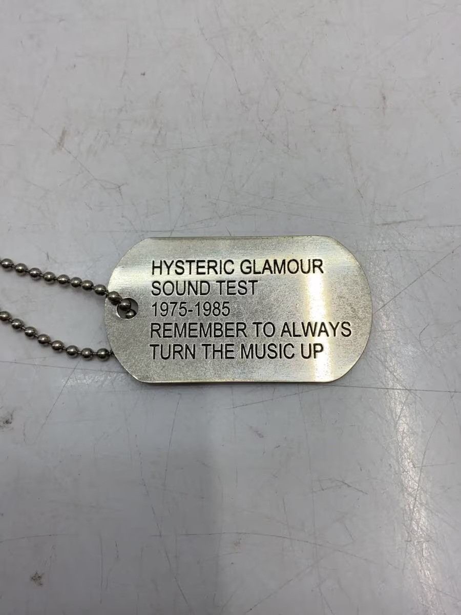 Hysteric Glamour Dog Tag Necklace Size ONE SIZE - 6 Thumbnail