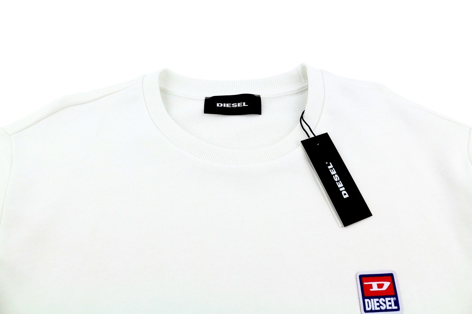 Diesel S-GIR-DIV-P 2XL White Logo Sweatshirt 41022 Size US XXL / EU 58 / 5 - 4 Thumbnail