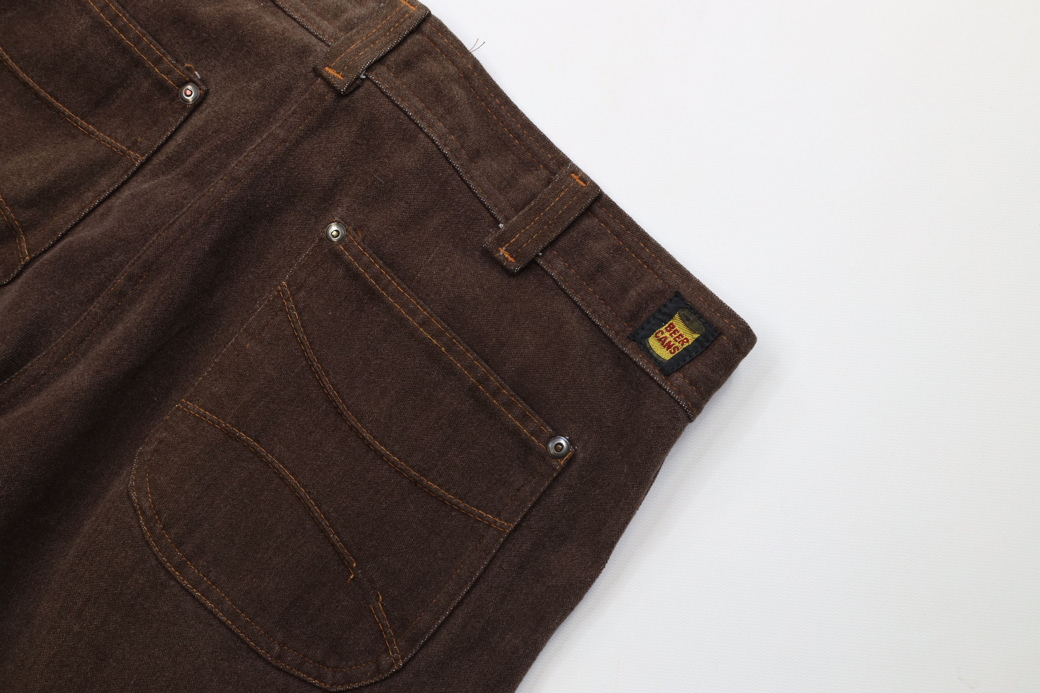 Vintage Vintage 70s Streetwear Cotton Chamois Cloth Wide Leg Pants Size US 32 / EU 48 - 13 Thumbnail