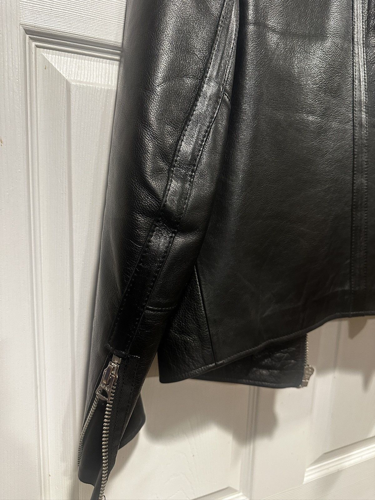 Acne Studios Acne Studios Neil Taped Leather Jacket Black Size Medium 48 Size US M / EU 48-50 / 2 - 12 Thumbnail