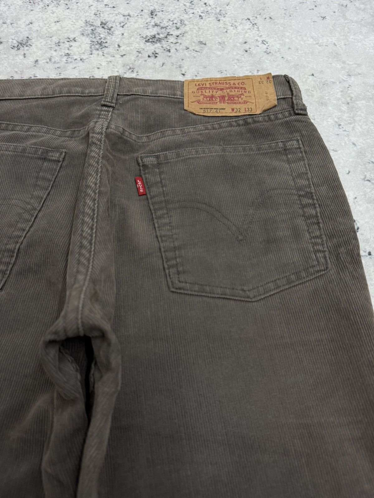 Levi's Vintage Levi’s 517 Grey Corduroy Bootcut Flared Pants Size US 31 - 11 Thumbnail