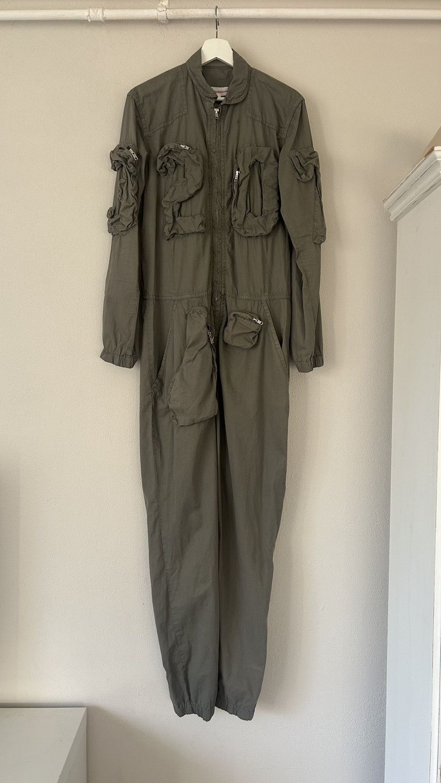 3D Pockets Military Style Jumpsuit