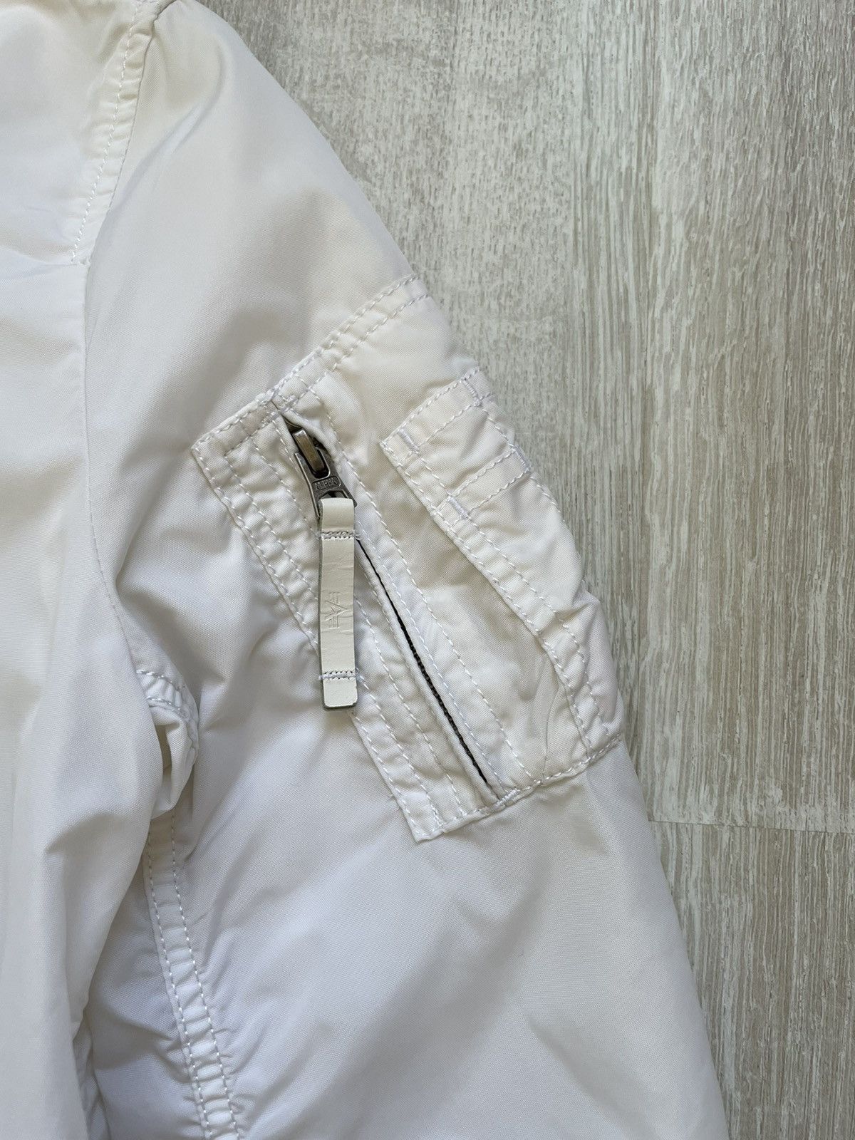 Alpha Industries × Vintage Alpha Industries Bomber MA-1 Flyers Jacket Women's White Size S / US 4 / IT 40 - 5 Thumbnail