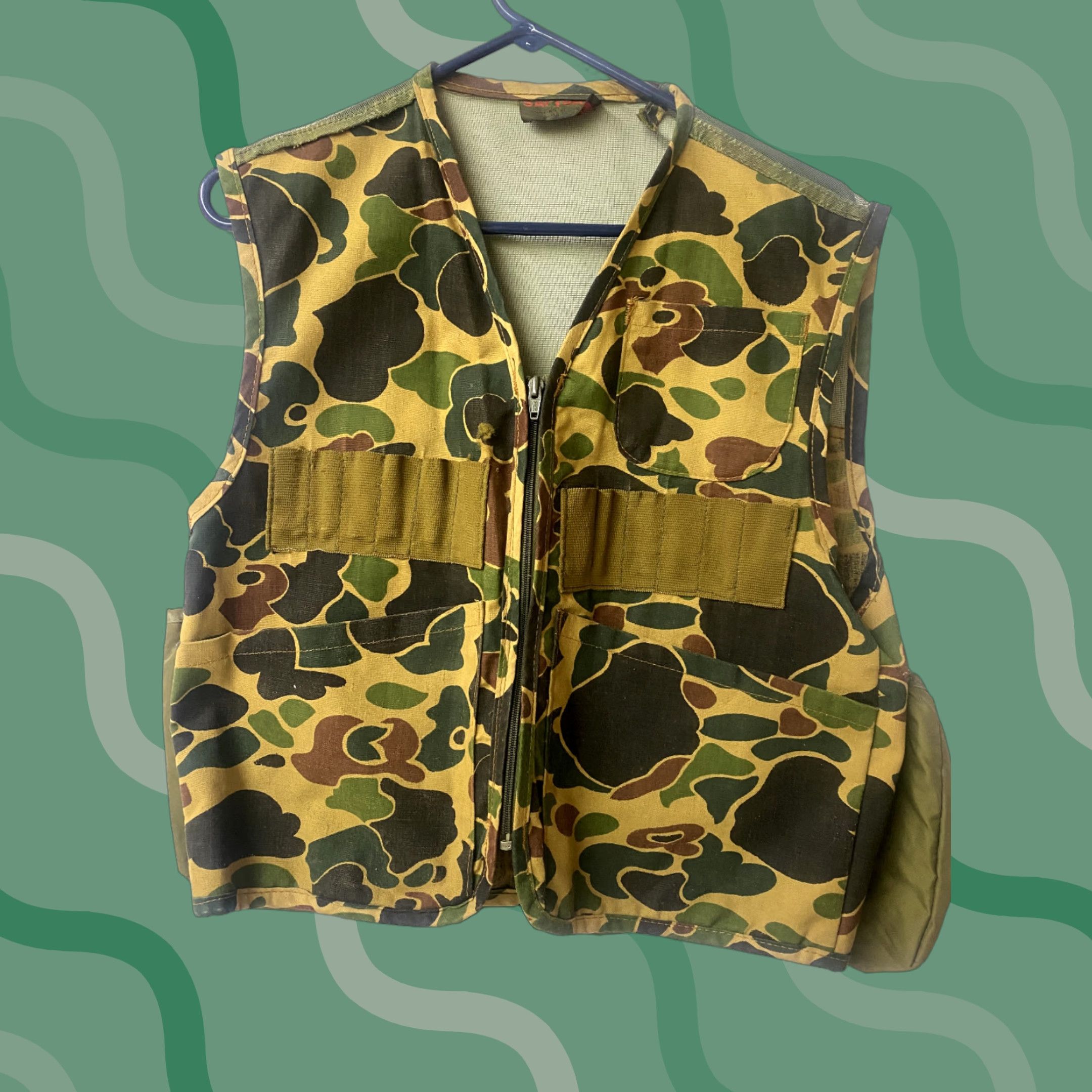 SafTbak VINTAGE SafTbak Vest Mens Duck Camo Hunting Full Zip USA Made B5 Size US M / EU 48-50 / 2 - 1 Thumbnail