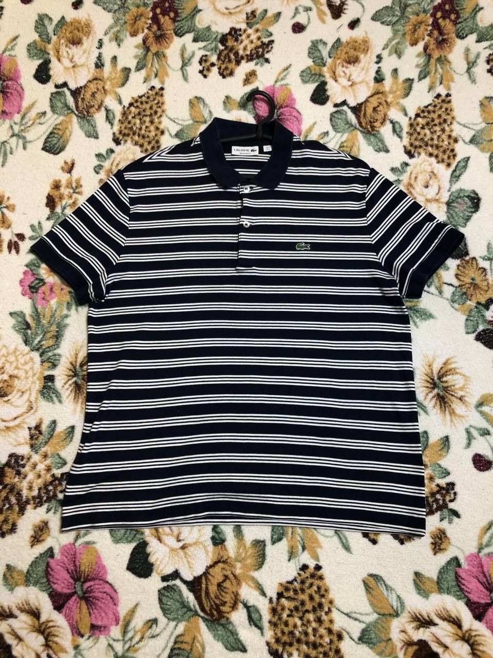 Lacoste Lacoste Men's Striped Short Sleeve Polo Shirt Size US L / EU 52-54 / 3 - 1 Thumbnail