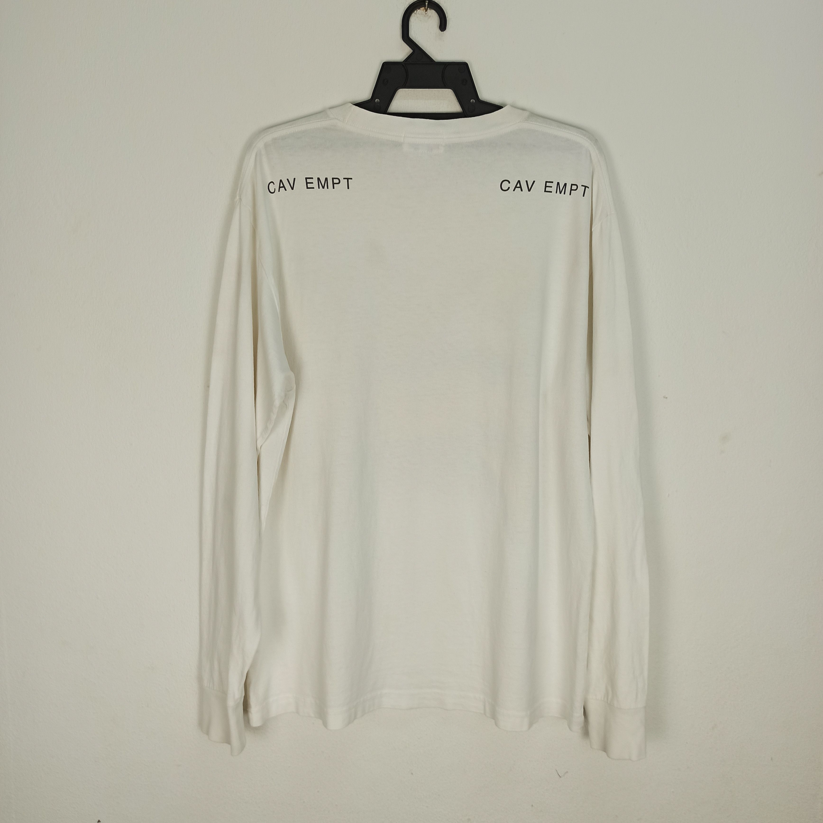 Cav Empt Cav Empt White Long Sleeve Tshirt Size US L / EU 52-54 / 3 - 6 Thumbnail
