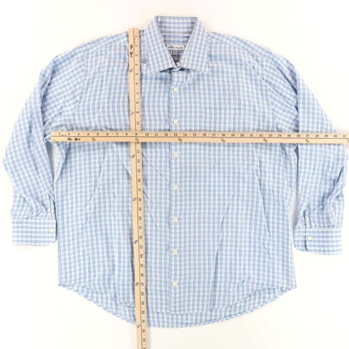 Peter Millar Peter Millar Crown Lambert Gingham Button Up Shirt Blue Men's XL Size US XL / EU 56 / 4 - 3 Thumbnail