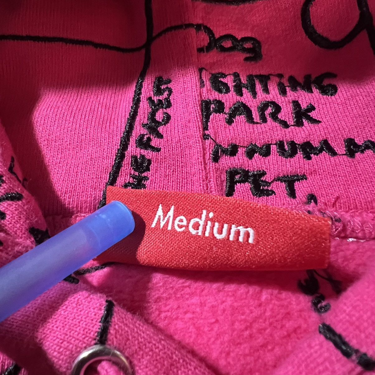 Supreme Supreme Gonz Embroidered Streets Hoodie Pink Size US M / EU 48-50 / 2 - 8 Thumbnail