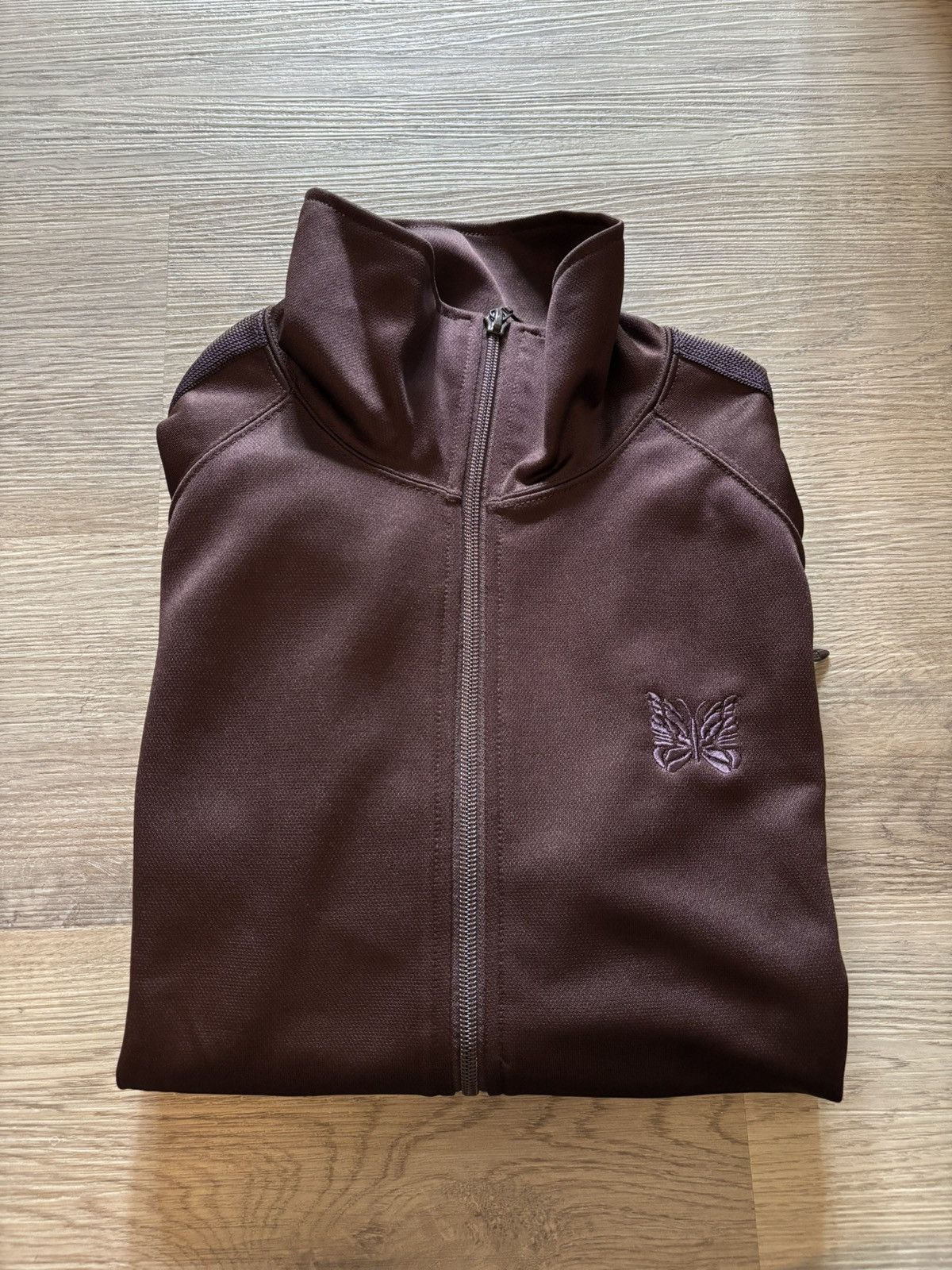 Needles Needles Track Jacket Poly Smooth - Dark Brown Size US S / EU 44-46 / 1 - 1 Thumbnail