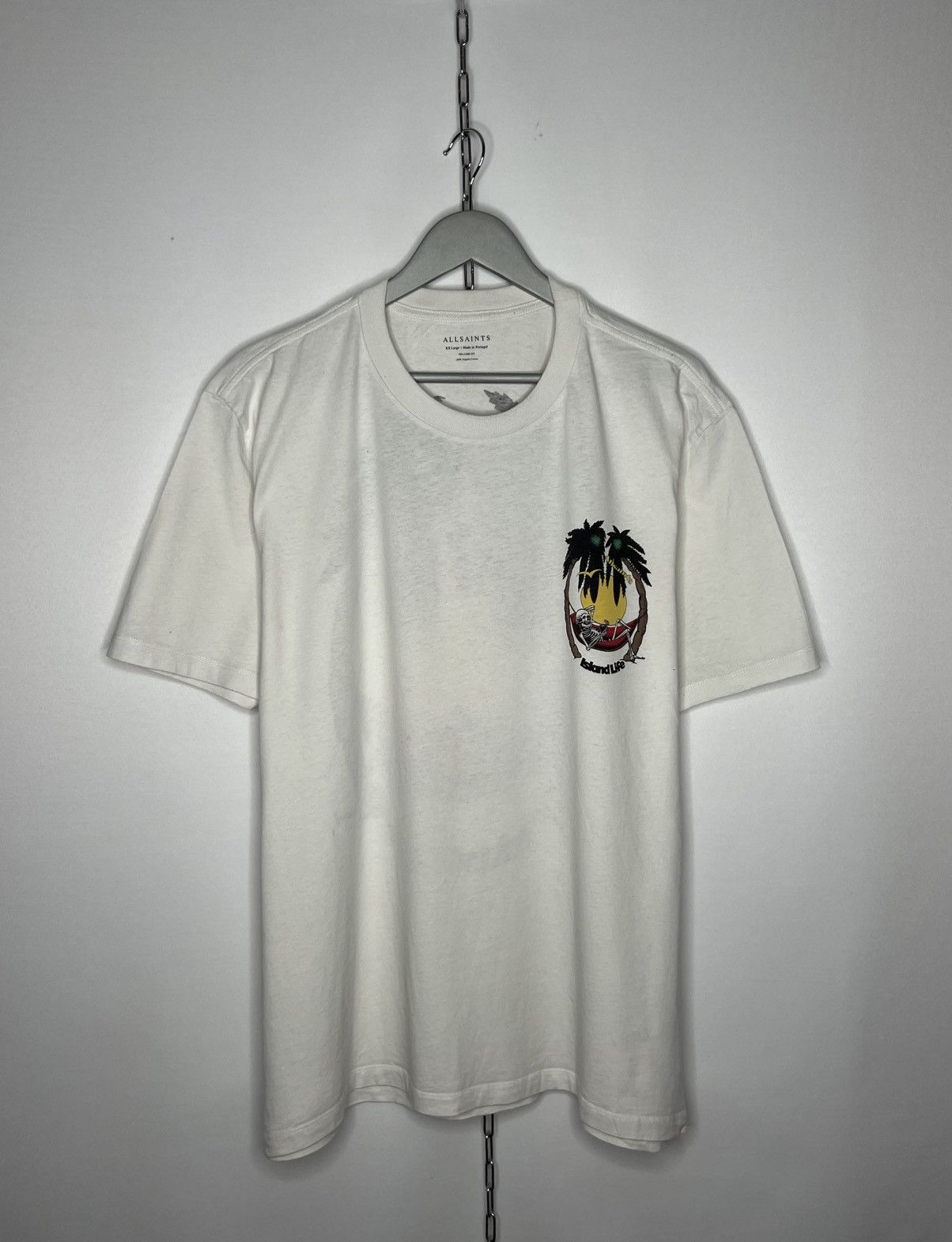 Allsaints AllSaints Island Life Art Tee Big Logo T-Shirt Tee Rare Size US XXL / EU 58 / 5 - 2 Thumbnail