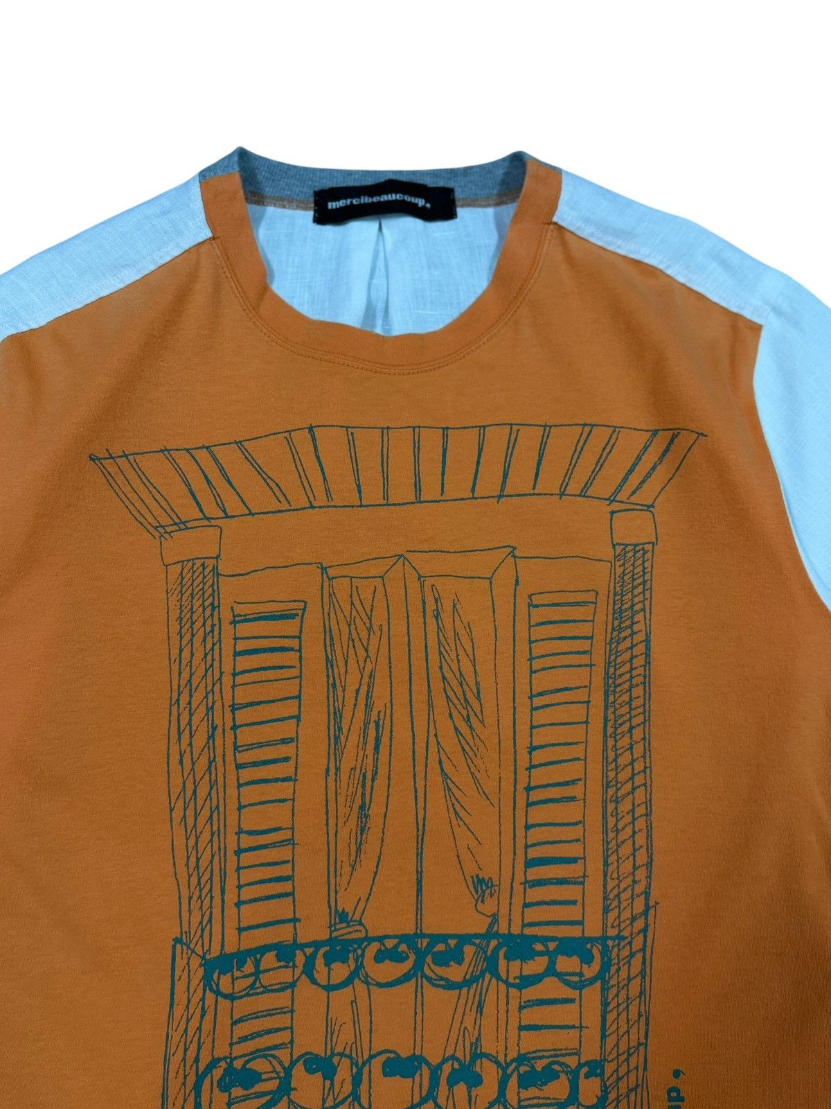 mercibeaucoup Mercibeaucoup,Miyake Design Hybrid Linen Cotton Tee Size US M / EU 48-50 / 2 - 2 Thumbnail