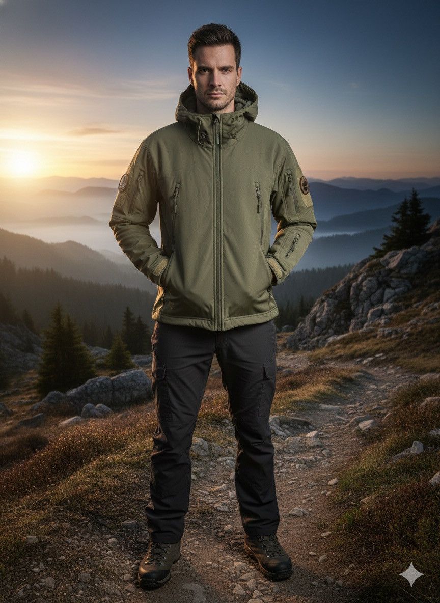 Gear for Sports Military Tactical Utility Jacket - Olive Drab Softshell Size US M / EU 48-50 / 2 - 13 Thumbnail