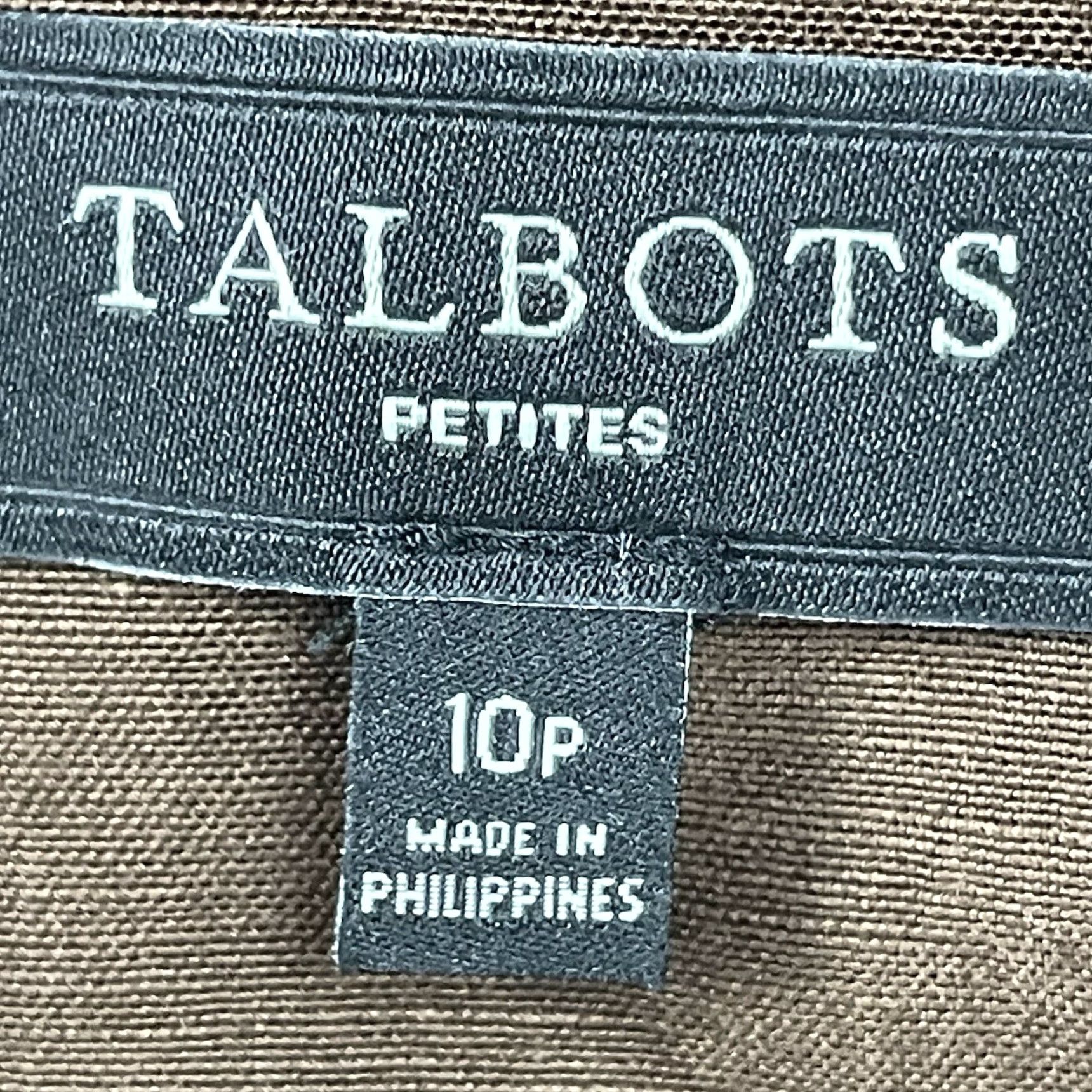 Talbots Talbots Blazer Brown Linen Blend 3 Button Vented Lightweight Petite 10P Womens Jacket Size L / US 10 / IT 46 - 3 Thumbnail