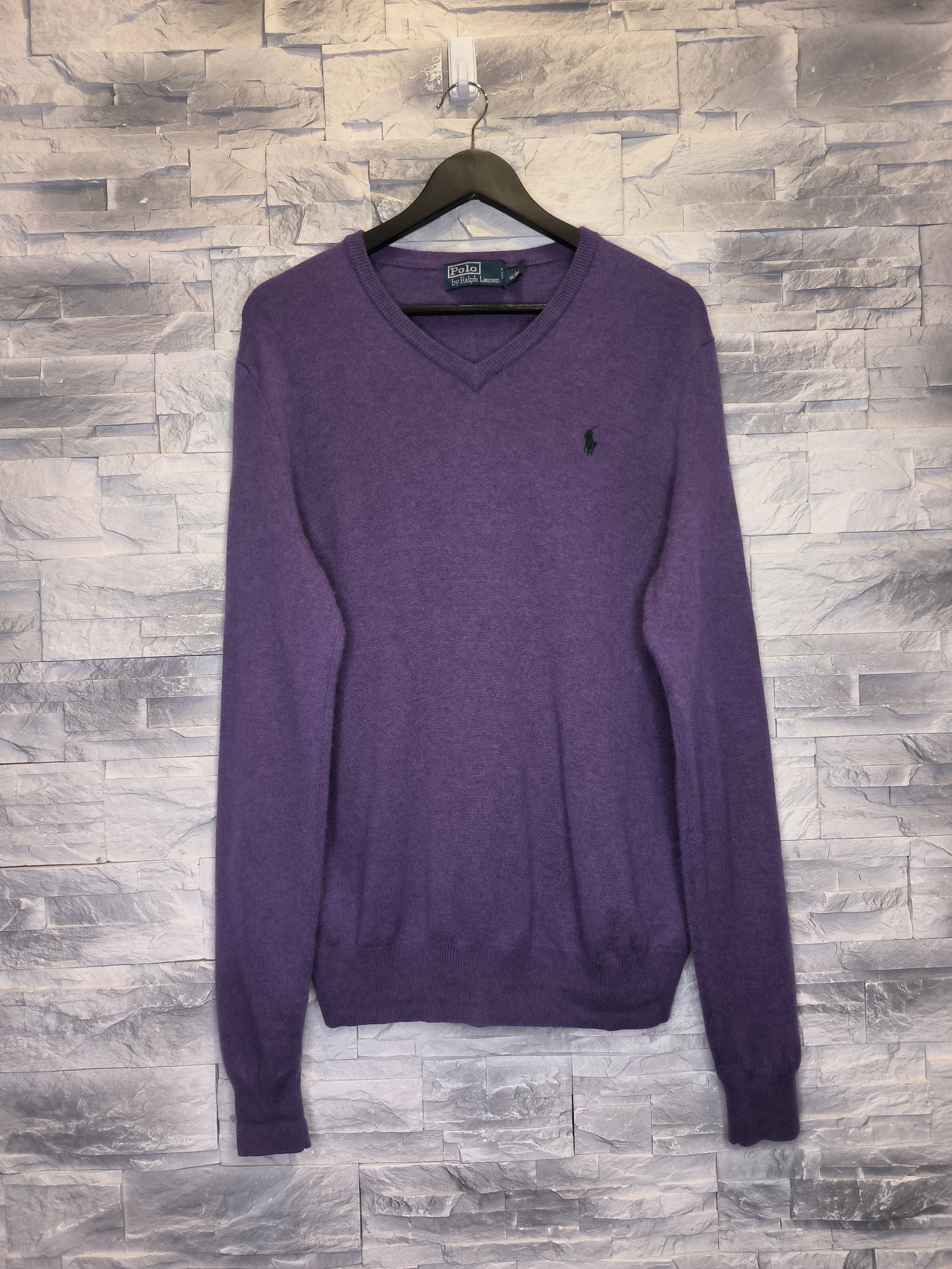 Polo Ralph Lauren Ralph Lauren Wool Knitwear Sweater Violet Vintage Size US L / EU 52-54 / 3 - 1 Thumbnail