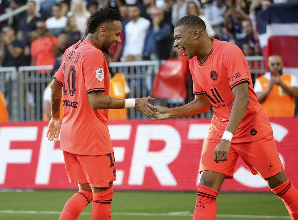 Jordan Brand PSG NIKE 2019/2020 FOOTBALL SOCCER AWAY JERSEY #7 MBAPPE Size US S / EU 44-46 / 1 - 13 Thumbnail