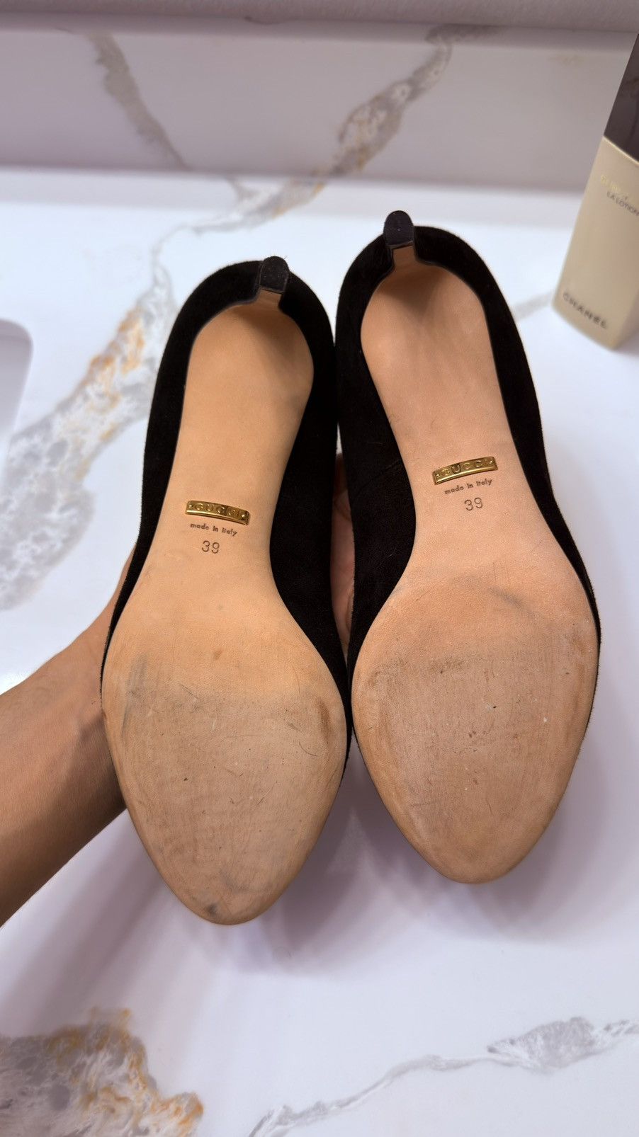 Gucci Suede Round Toe Pumps Size US 9 / IT 39 - 6 Thumbnail
