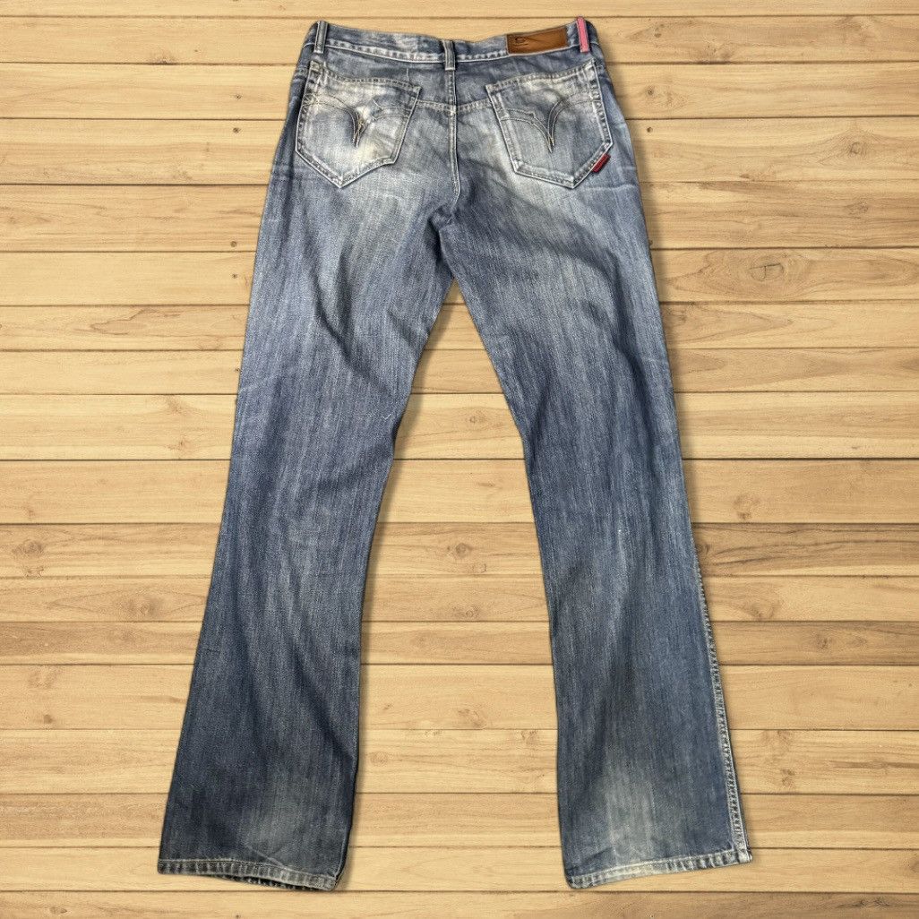 Japanese Brand 🔥🇯🇵 Vintage 90s Avant Garde Light Wash Stockton Denim Size US 34 / EU 50 - 3 Thumbnail