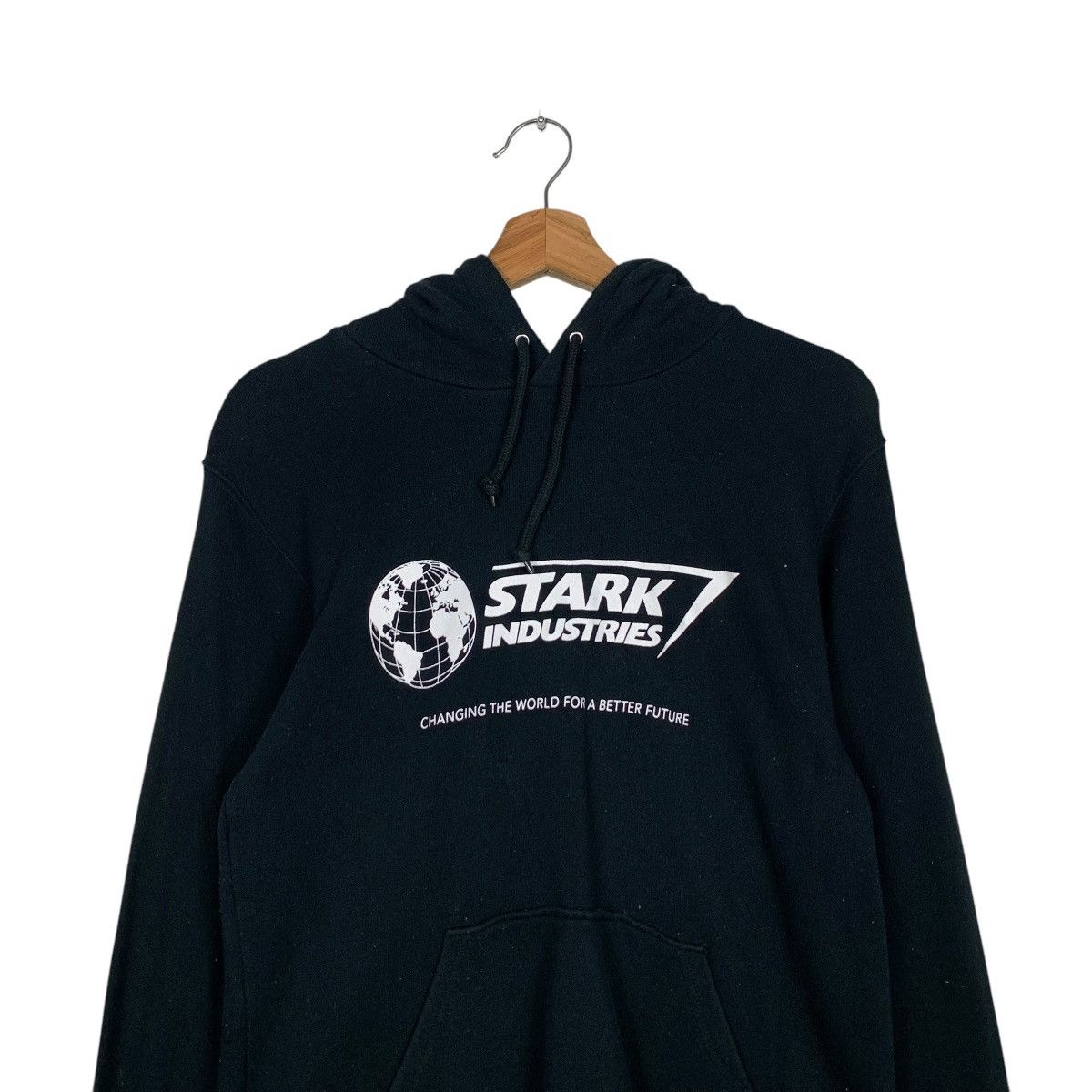 Japanese Brand STARK INDUSTRIES Big Logo Printed Hoodies #1958-C85 Size US M / EU 48-50 / 2 - 2 Thumbnail