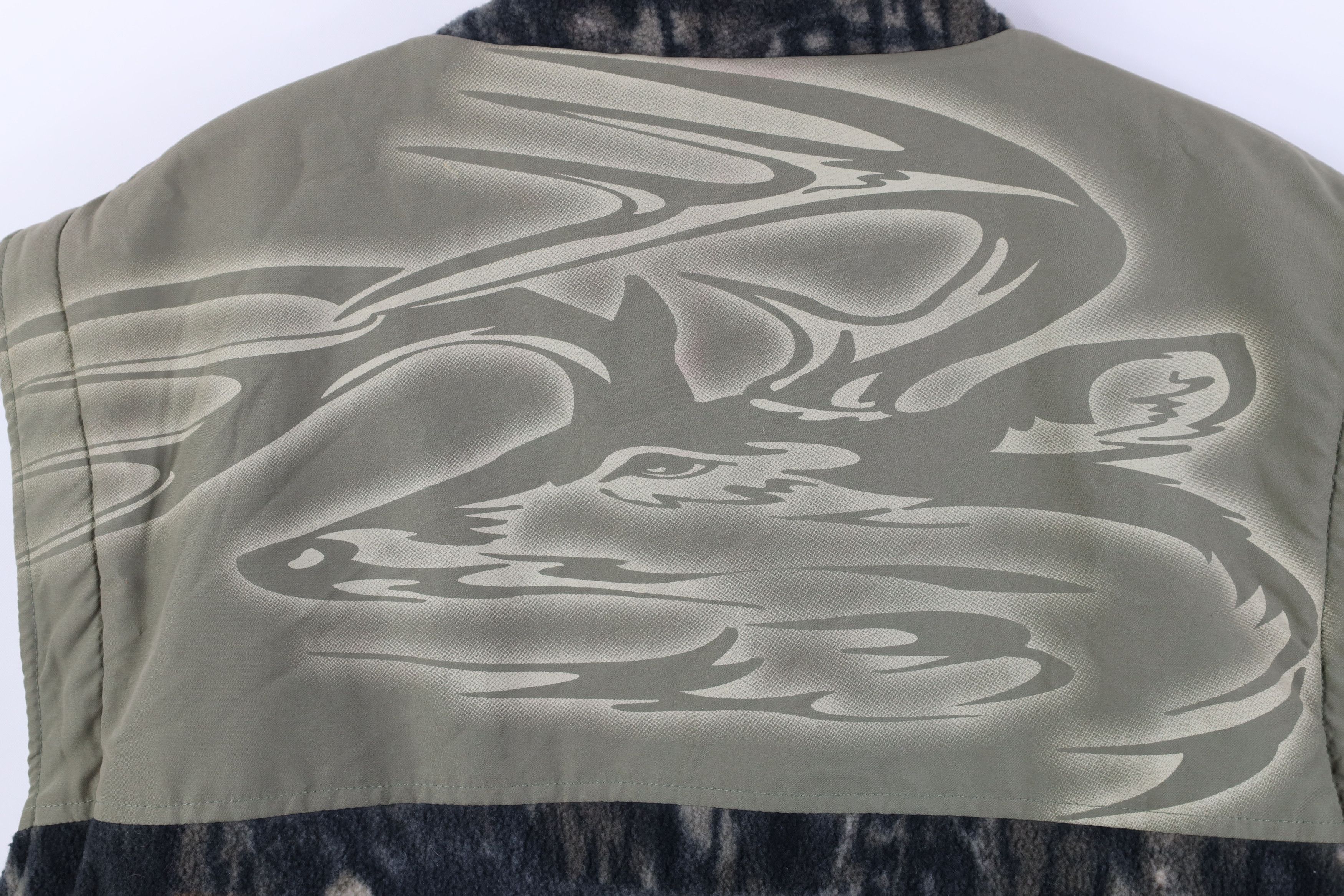 Vintage Vintage Y2K Streetwear Camouflage Full Zip Vest Jacket Size US L / EU 52-54 / 3 - 12 Thumbnail
