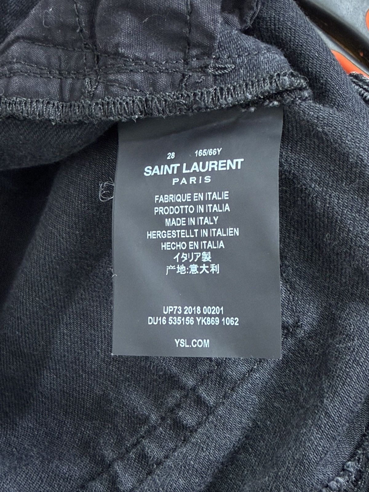 Saint Laurent Paris Saint Laurent Paris SS18 D05 W/SK-MW Black Skinny Jeans 28 Size 28" / US 6 / IT 42 - 14 Thumbnail