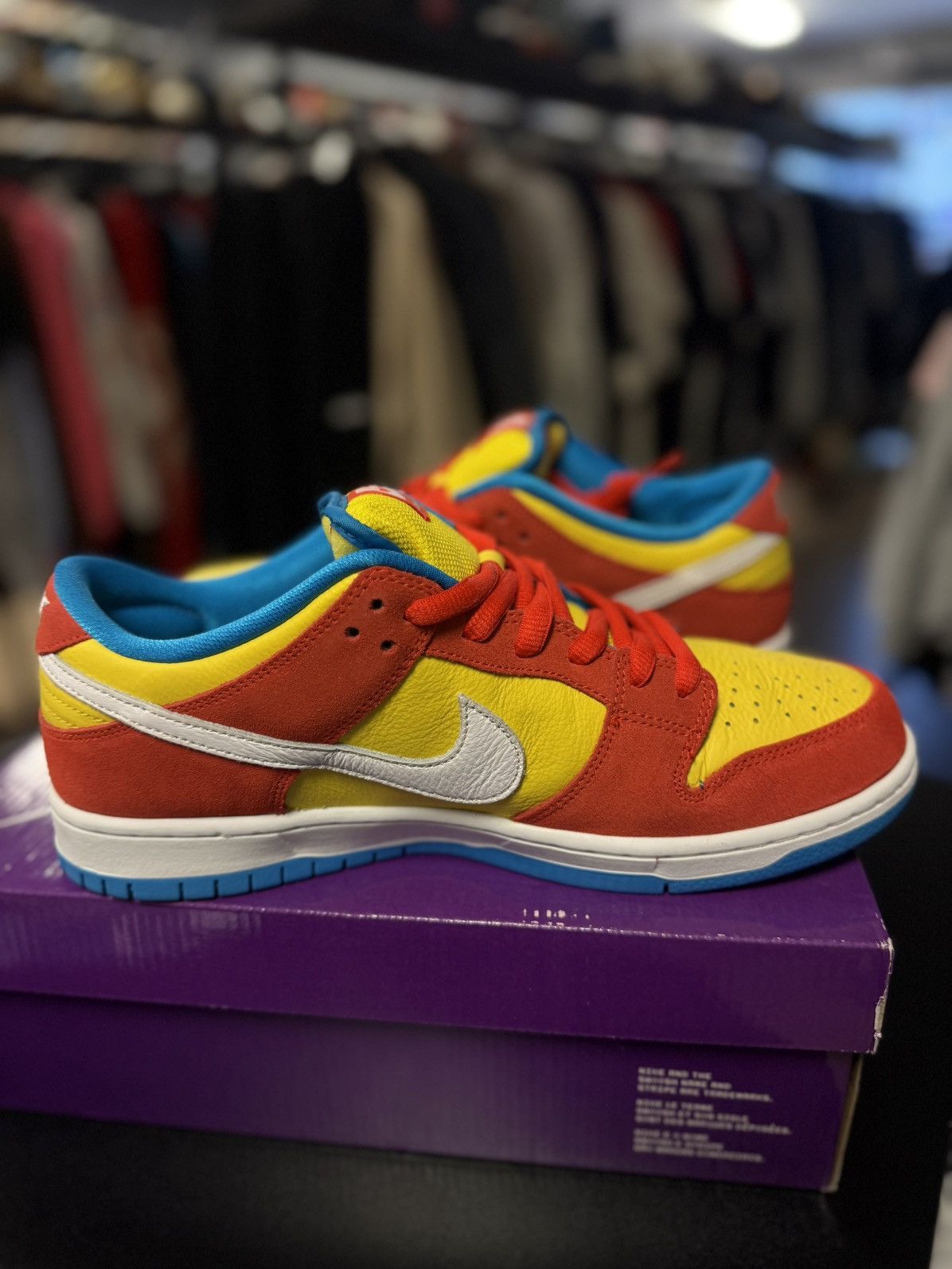 Nike Nike Dunk Low SB Bart Size 10.5 (BQ6817-602) 🧼 Size US 10.5 / EU 43-44 - 6 Thumbnail