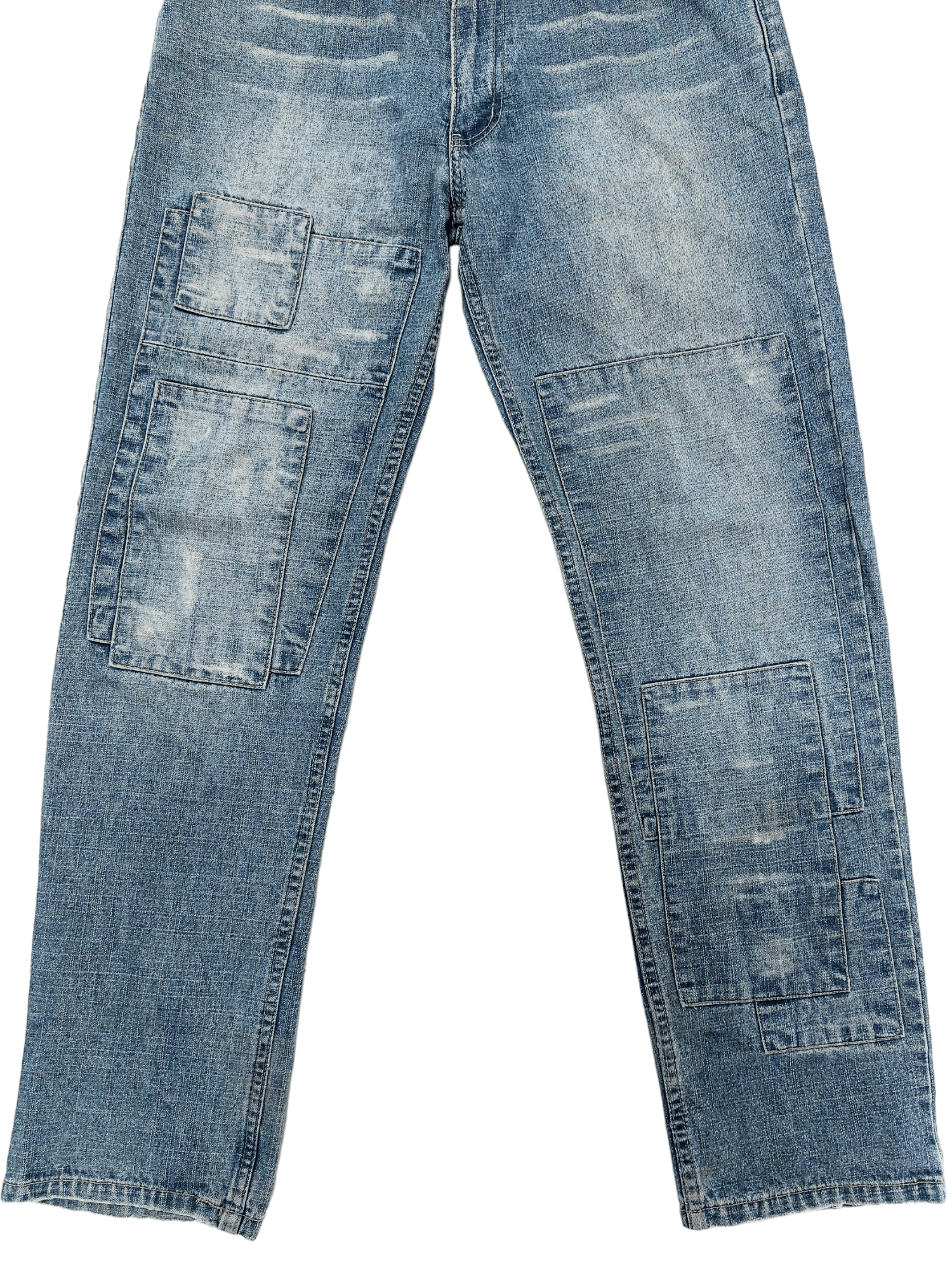 Japanese Brand Nylaus 0125 Patchwork Denim Size US 32 / EU 48 - 4 Thumbnail