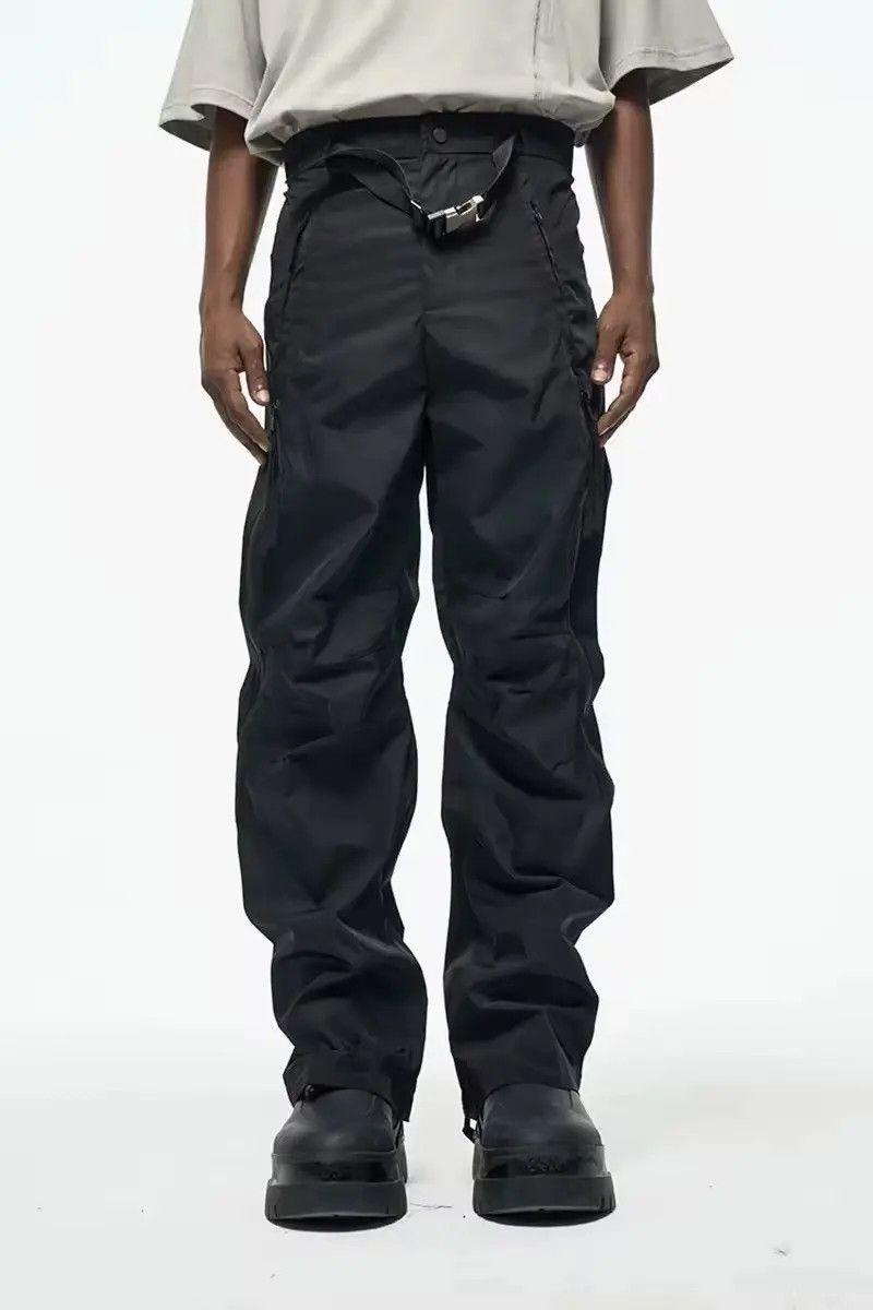 Japanese Brand Streetwear Design Nylon Zipper Y2k Pants Size US 32 / EU 48 - 3 Thumbnail